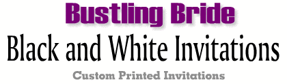 Black and White Invitations