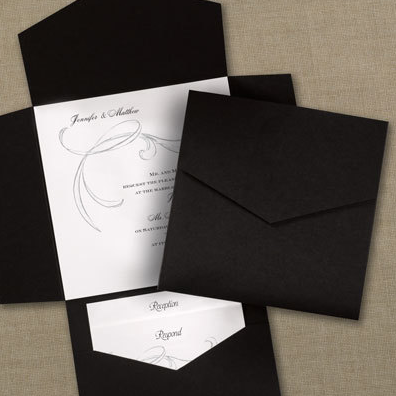 Black and White Invitations